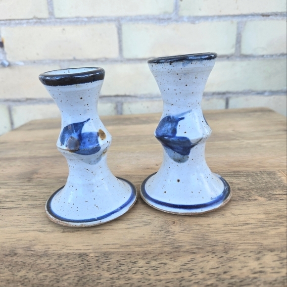 Hand Crafted Pottery Candle Sticks - Picture 8 of 9